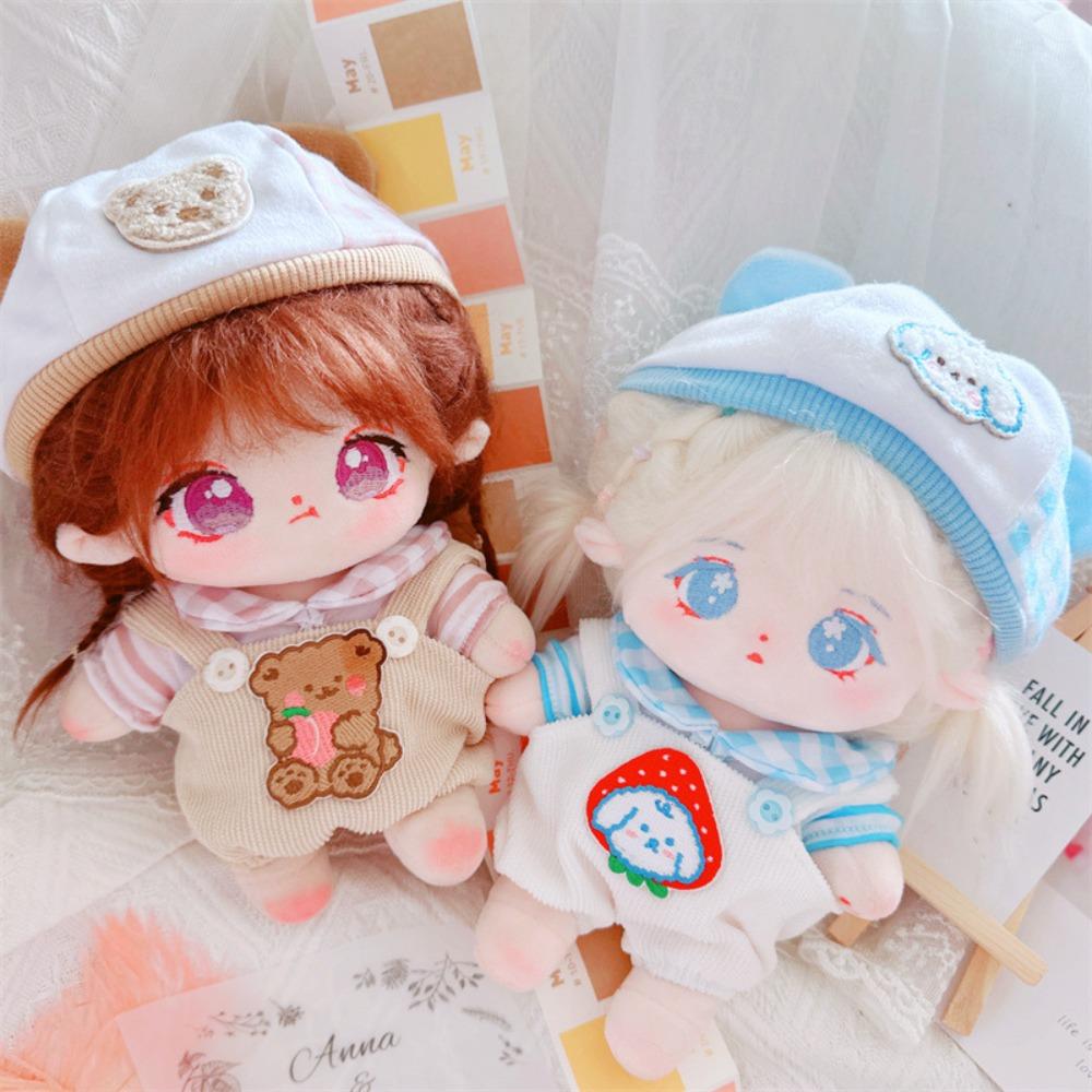 Strap Pants Cotton Doll Suit Dress Up Plush Dolls Clothes Cotton Doll Clothes Set Children's Gift