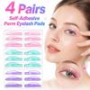 4 Pairs Silicone Eyelash Perm Pads Crescent Shape Eyelash Curling Tools  for Lash Lift