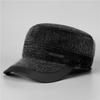 Hat Men's Winter Warm Ear Cap Old Cap Grandpa Flat Top Baseball Cap