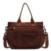 1 pièce Sac à bandoulière en velours pour femme, Sac à main grande capacité, Sac fourre-tout, Style décontracté, Sac bandoulière, Sous le bras Nouveauté Printemps/Été