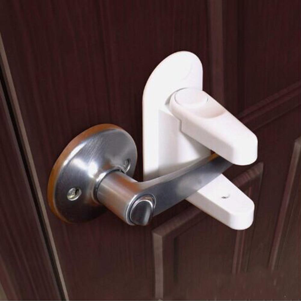 

2Pcs Improved Childproof Door Lever Lock Prevents Toddlers From Opening Doors