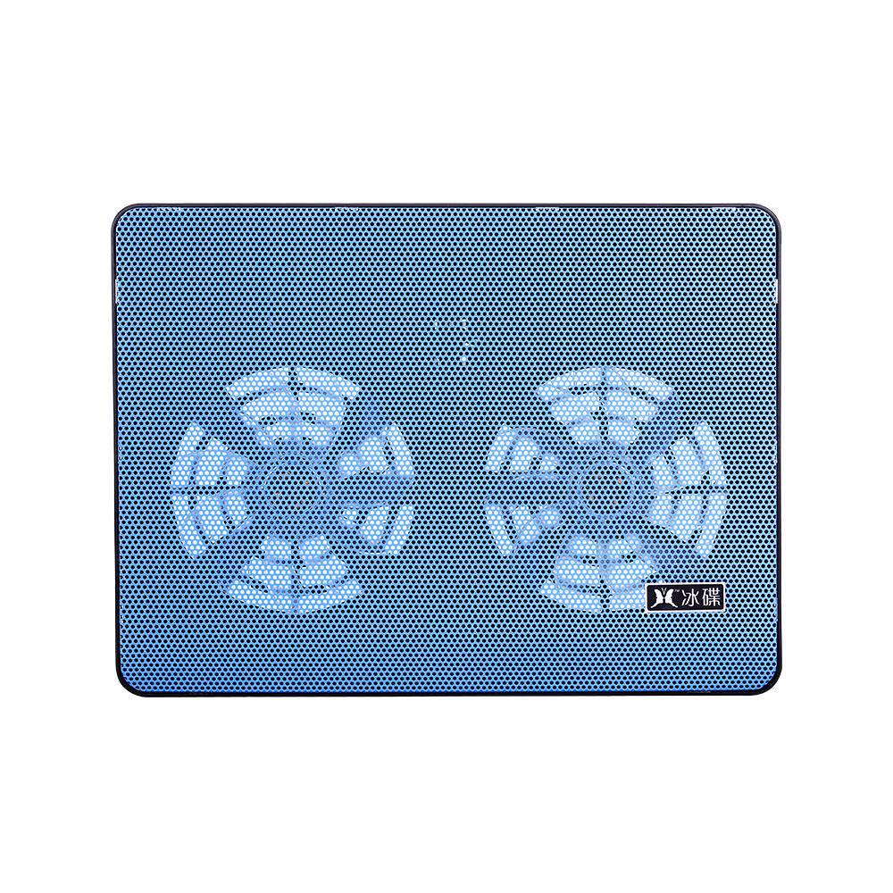 High Performance Laptop Cooler Laptop Cooling Pad Double Fans Cooler with Two USB Ports Support for Laptops Under 17
