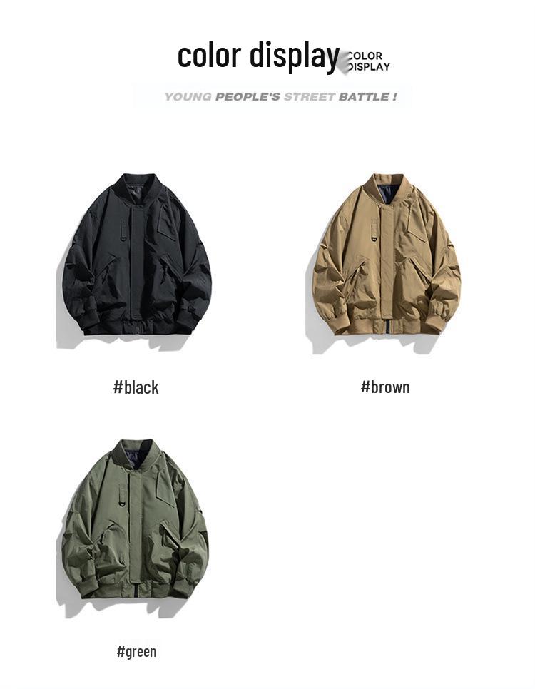 2024 Spring & Autumn Plus Size Men's Trendy Workwear Jacket (M-8XL)