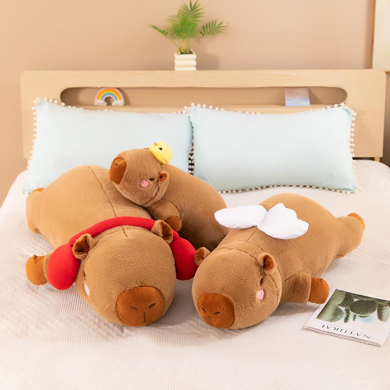 Soft Capybara Plush Toy With Durable Pp Cotton Children Room Decor Gift Doll