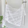 Retro Lace Scarf Bandana Headband Embroidered Hair Scarf Bohemia White Triangle Headscarf Womens Girl Floral Crochet Hair Bands