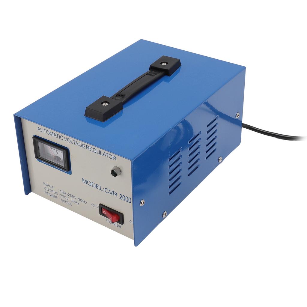 Spannungsregler 2000W 1 Ein- und Ausgang Einphasig Automatischer Spannungsstabilisator mit 2 Steckdosen
