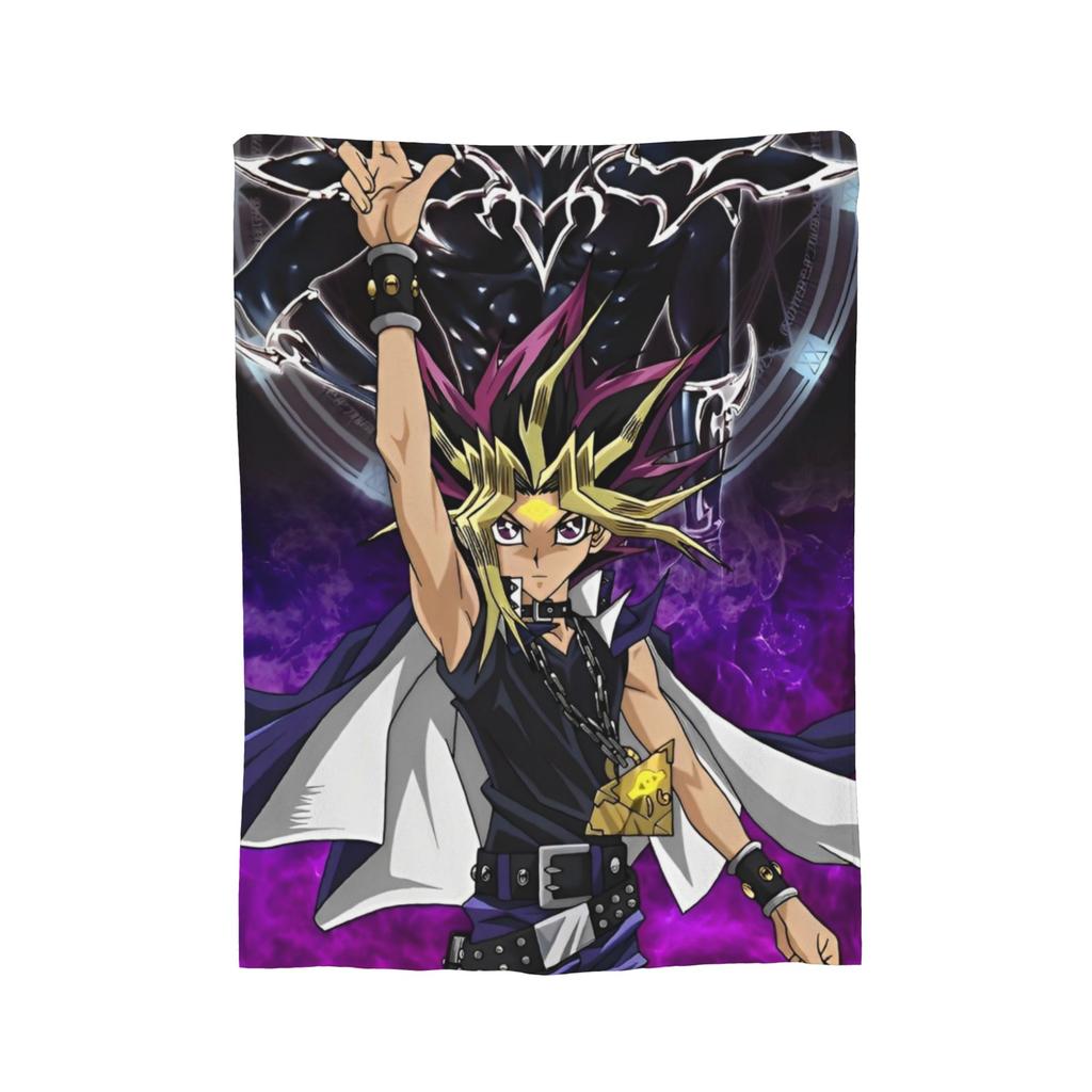 Yu-Gi-Oh!  Velvet Throw Blanket Japanese Anime Manga Aesthetic  Blanket for Bed Travel Soft Quilt,