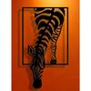 Forged Metal Zebra Wall Decor Modern Farmhouse Bohemian Animal Art