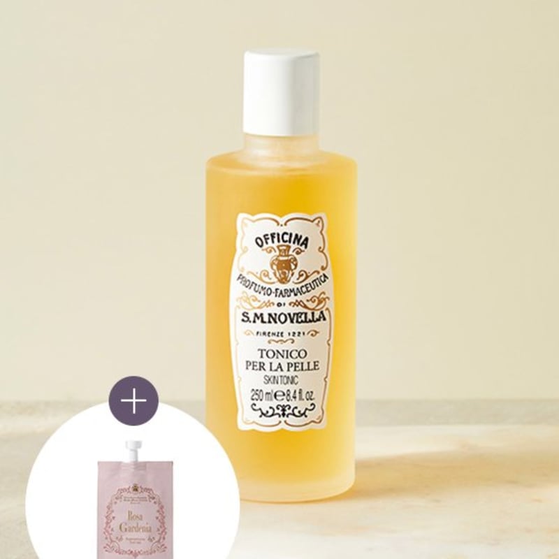 [Santa Maria Novella] Tonico Per La Pelle 250ml (High-Moisture Gold Toner) (+ Rosa Gardenia Bagnoschiuma 8ml gift)