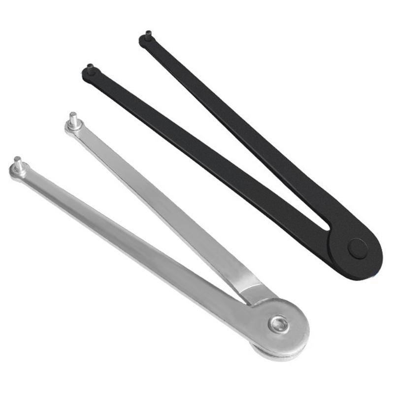 Double Pin Angle Grinder Wrench High Strength Tool Steel Double Hook Design Two Size Option For Automotive Repair