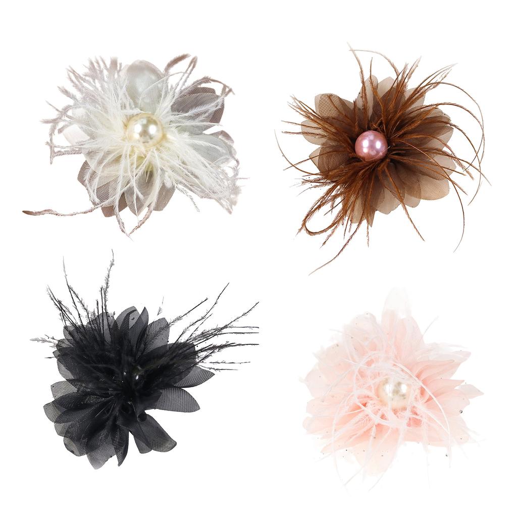 Pärlor Blomma Konstnärlig Applikation för Hårspänne Kläder Hatt Sömnad Brosch DIY Scarf Bröllopsklänning Dekorationer Tillbehör