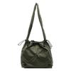 Trendy Cloth Bag Large Capacity Fashion Solid Color Shoulder Bag Casual Messenger Bag Pleated Commuter Tote Bag