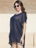 Women's Plus Size Chiffon Tassel Beach Cover-Up Dress