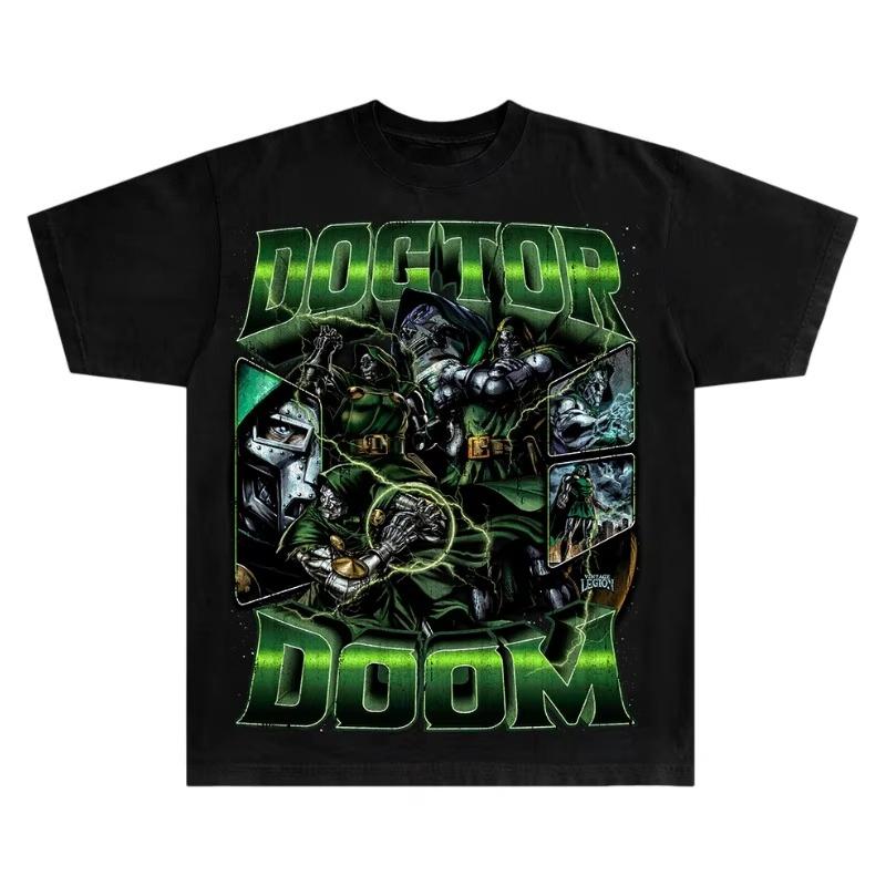 Authentic 2026 Summer Collection New Doomsday Doctor MultiArmor Pattern LargeSized Unisexs Loose Casual TShirt