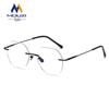 Women's Rimless Pure Titanium Eyeglasses - Prescription Ready, Anti-Blue Light