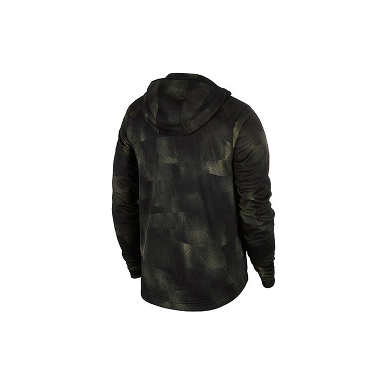 Nike LeBron James Camouflage Kapuzen-Basketballjacke Herren Oberbekleidung Camouflage-Grün AV5897-355
