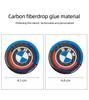 45mm carbon fiber multimedia knob sticker for BMW 123456 series F40 F44 GT F34 F33 F36 F10 F07 G30 G32 G11 G12 X3 F24 F26 X5 F15