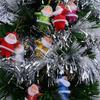 6Pcs Simulation Santa Pendant Mini Santa Claus Diy Colorful Doll Glittering Hanging Christmas Tree Ornament New Year Party Decor
