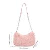 3D Rose Banquet Bag, Zipper Closure, New Romantic and Cute Mesh Underarm Bag, Fashiable and Versatile Women's Bags