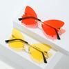 Gafas de Sol Vintage sin Montura Forma de Mariposa Streetwear Mujer Lujo Divertido Rosa Gafas de Sol Tonos UV400 2026 Marca Diseñador SG031