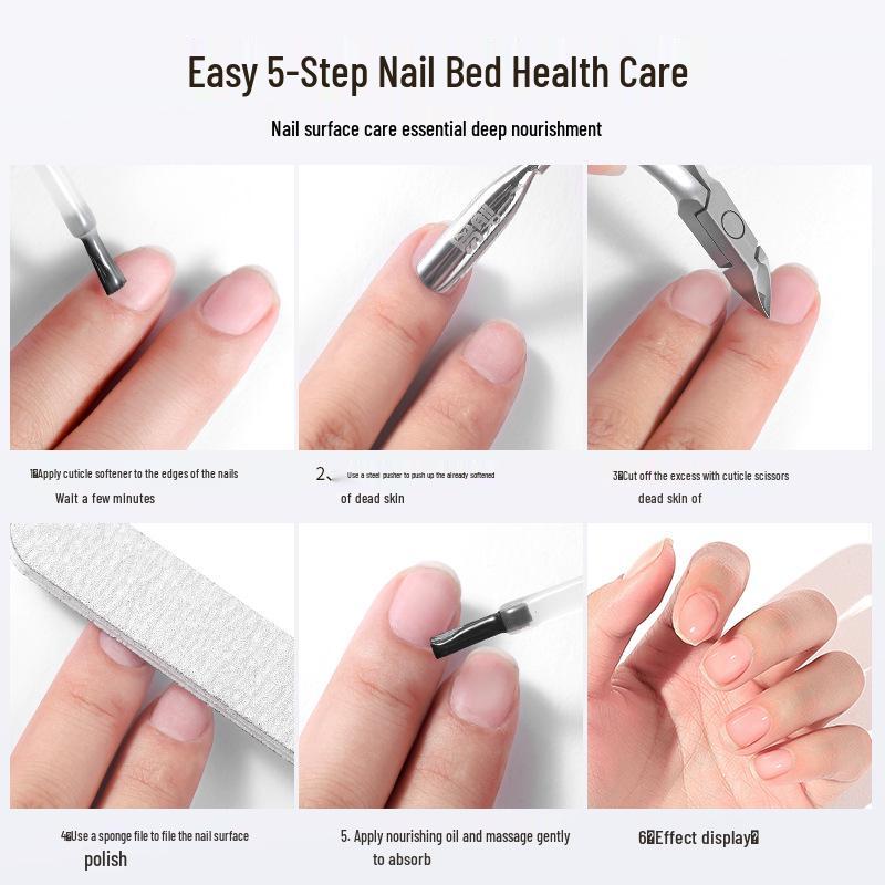 Nourishing Cuticle Care Oil with Anti-Hangnail Softener & Brush Cleaner