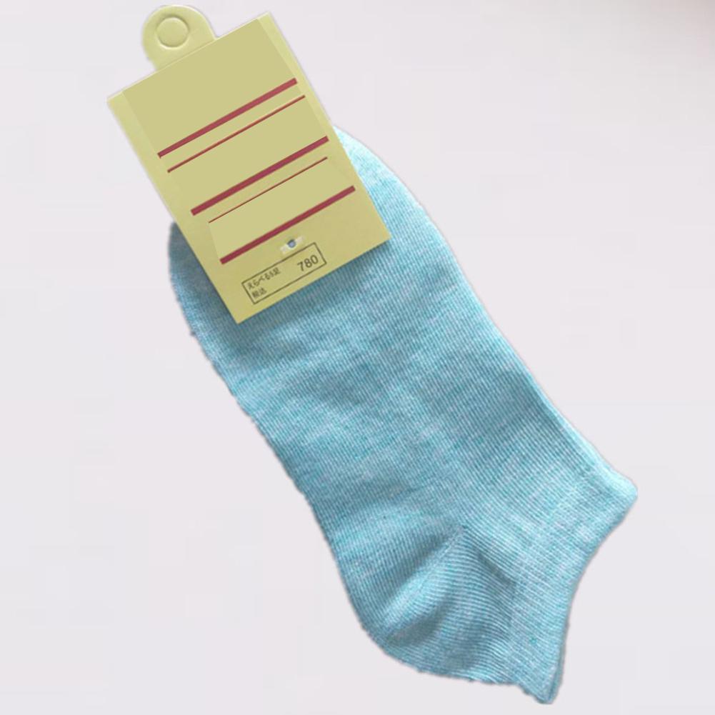 Stylish Casual Women Solid Color Elastic Cotton Breathable Low Cut Ankle Boat Socks Warm Socks