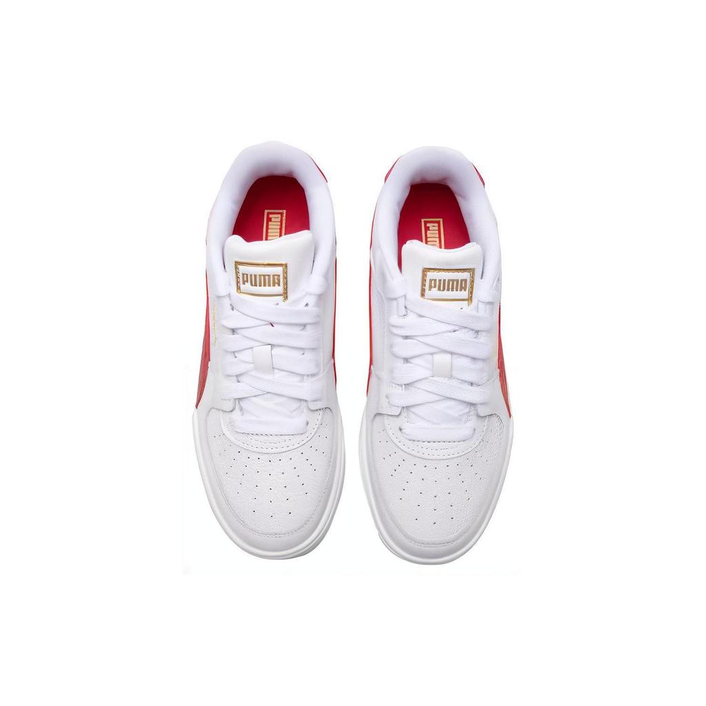 Puma Ca Pro Versatile Comfortable Simple Low-Top Sneakers Unisex Sneakers White Red 380190-45