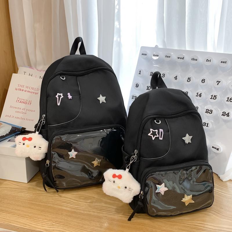 Transparent Large Capacity Student School Bag College Style Women's Backpack