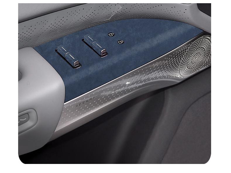 Zeekr 7X Alcantara Suede Window Lift Panel Ultra-Thin Sticker for Interior Button Decoration