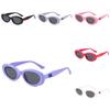 Full Oval Childrens Frame Design Sunglasses Summer Outdoor Uv Protection