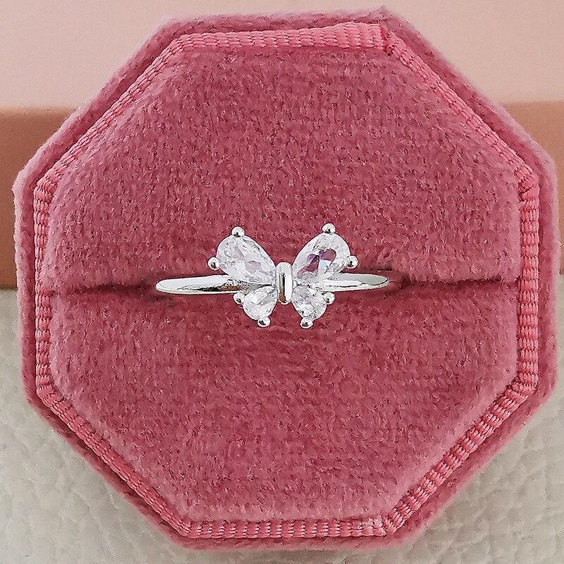 

Новое модное кольцо в виде бабочки серебряного цвета для женщин, подарок на вечеринку, оптовая продажа ювелирных изделий R6930 10