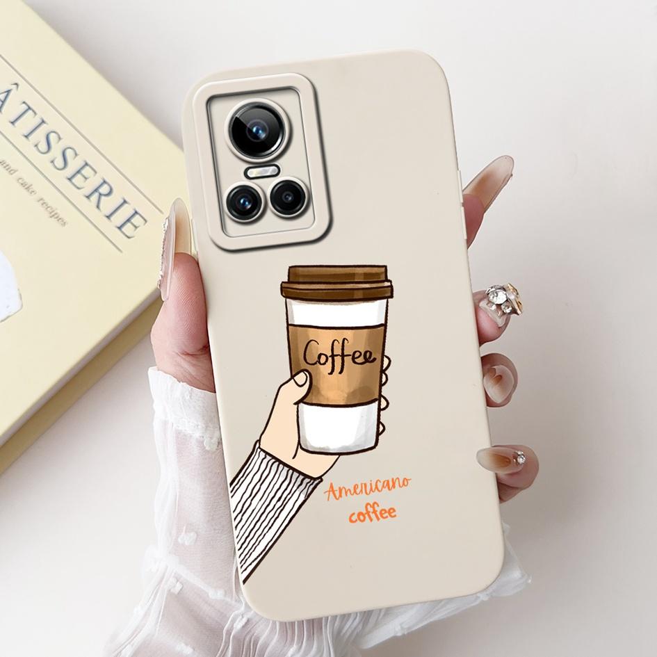 For Realme GT Neo 3 Case RMX3561 RMX3560 Shockproof Cover Fashion Tulip Soft Silicone Matte Phone Cases For Realme GT Neo3 Coque