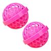 KyoFace Cleaning Ball Bag, Self-Adhesive, Washable, Compact, Lightweight, for Travel and Commuting, Set of 2 (Pink)