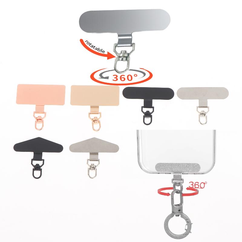 2/4 Piezas Correa para Teléfono Móvil Pieza Conector de Seguridad Rotación 360° Correa para Teléfono de Acero Metálico Pestaña de Correa para Teléfono Móvil Parche de Correa para Teléfono Junta