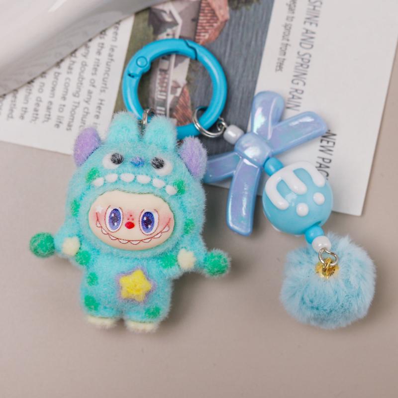 Nouveau Pendentif Cape en Peluche Sac Mignon Dessin Animé Pendentif Poupée LABUBU Porte-clés Cadeau