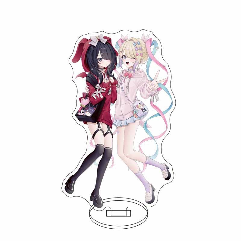 NEEDY GIRL OVERDOSE Acrylic Standing Sign Ornaments Kawaii Game Pattern 12cm Decorate Model Storage Desktop Anchor Gift