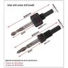 Woodworking Hole Saw Kit with Connecting Rod and Fixing Washer