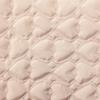 Embroidered Cotton Quilted Fabric Double Needle Three-dimensional Heart Embossed Love Material For Coat Luggage Bags Garment