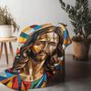Tuniu Religious Figure Fleece Blanket Sofa Bed Throw Autumn Winter Warm Decorative Gift
