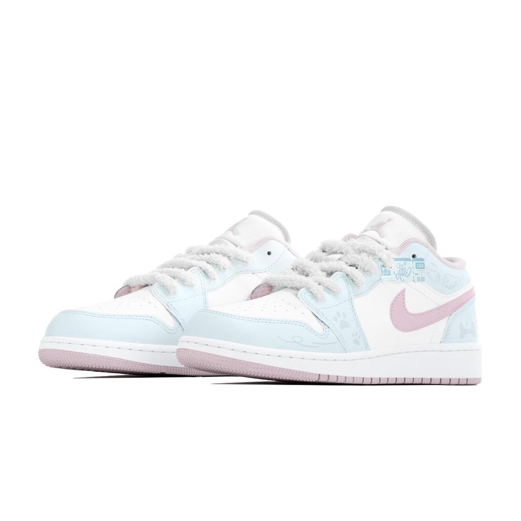 Jordan Air Jordan 1 GS Box, Maris Sal, Girlfriend, Valentine's Day Edition Mid top Vintage Basketball Shoes Women's 553560-614(TeamA-S-BOX)