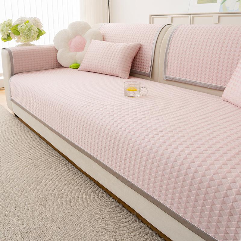 Sofa Cushion Summer Mat Seat Cushion Non-Slip Cool Cushion New Cover Cloth Towel Leather Summer High-End Cushion