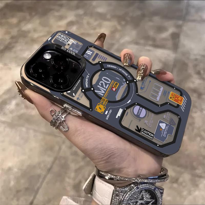 Luxury Circuit Label Phone Case For IPhone 17 17E 16E 16 15 14 13 12 11 Pro Max 16 Plus Bumper Shockproof Hard Cover Cases