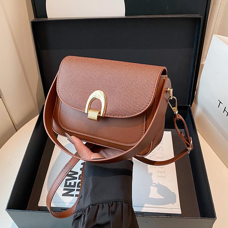 

Городская сумка для通勤, новая женская сумка, летняя, с высоким чувством стиля, популярная, универсальная, повседневная, портативная, на плечо, сумка-мессенджер коричневый