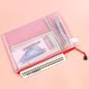 A4 Waterproof Mesh Zipper File Bag - Transparent, PVC, Handheld, Office & Student Stationery.