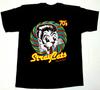 Vtg STRAY CATS Band Heavy Cotton Black T Shirt Full Size For Men Unisex T-Shirt