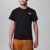 Jordan Air Logo Printed Ribbed Crew Neck Short Sleeve T-Shirt Kids Tops Black 95C899-023