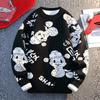 Men's Winter Zodiac Snake Round Neck Sweater