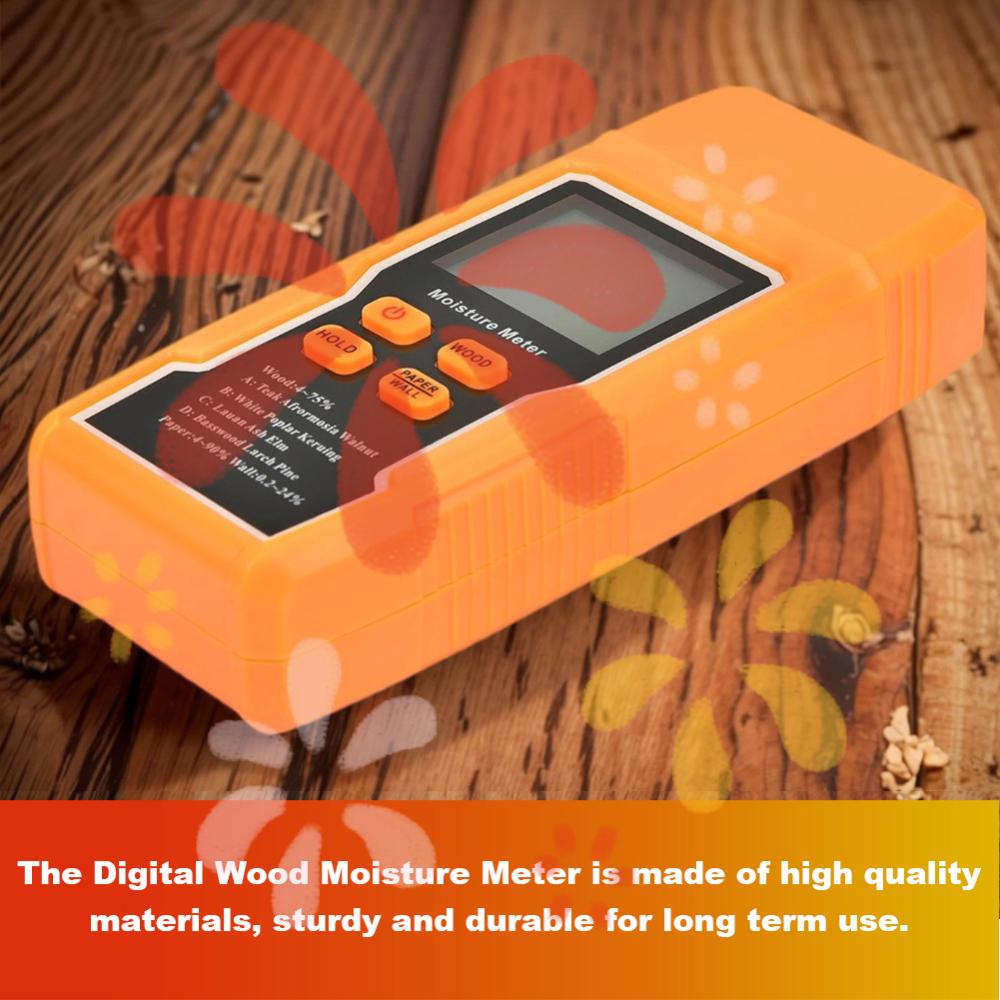 

Two Pins Timber Damp Detector with Temperature Display Digital Tree Moisture Tester Moisture Reader for Lumber Concrete Building China Mainland