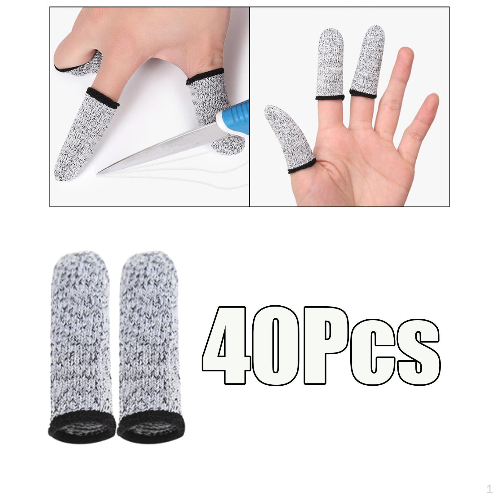 

40Pcs Cots HPPE Finger Sleeve Cover Caps for Kitchen
