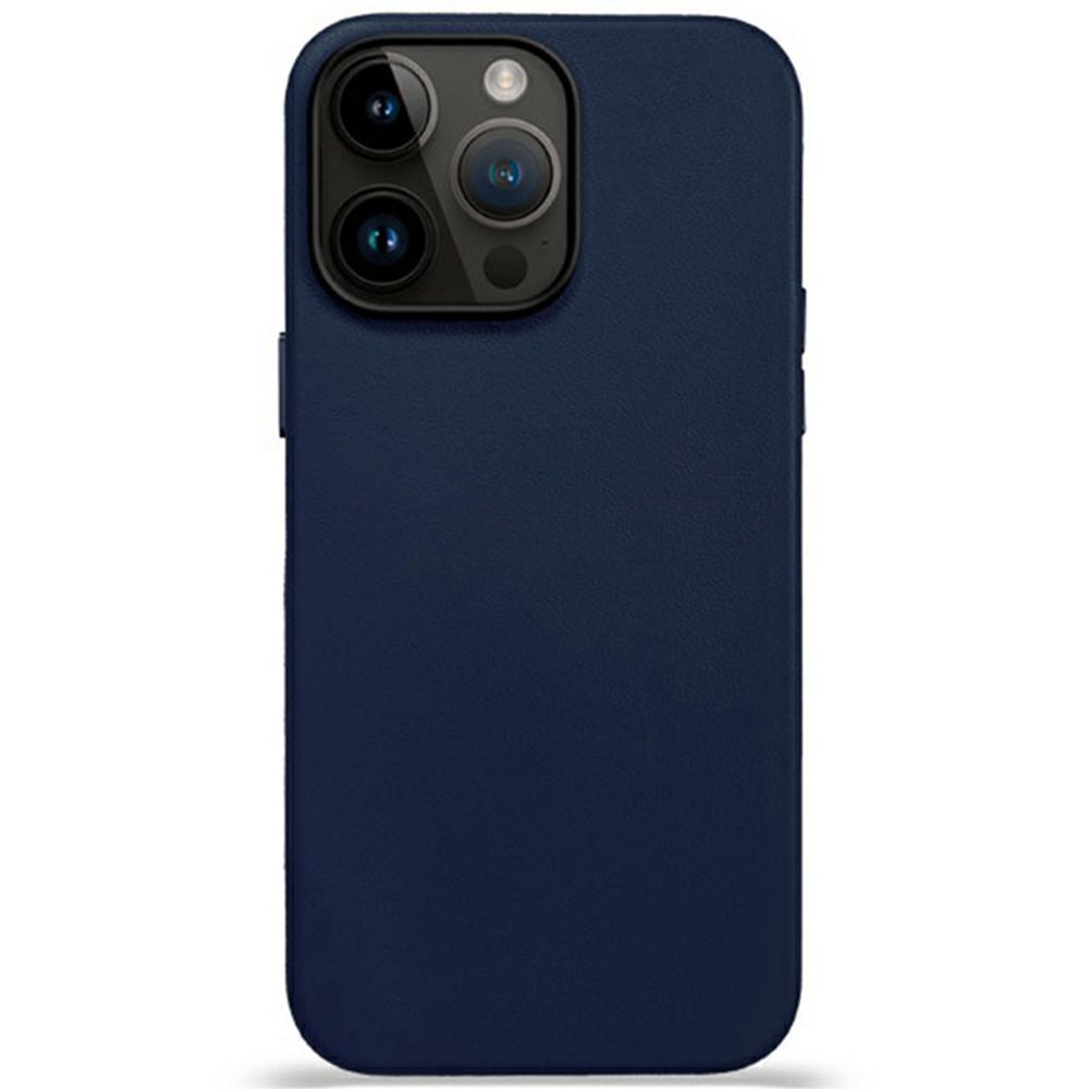 

KZDOO For iPhone 16 Pro Case Compatible with MagSafe PU+PC Shockproof Phone Cover Dark Blue